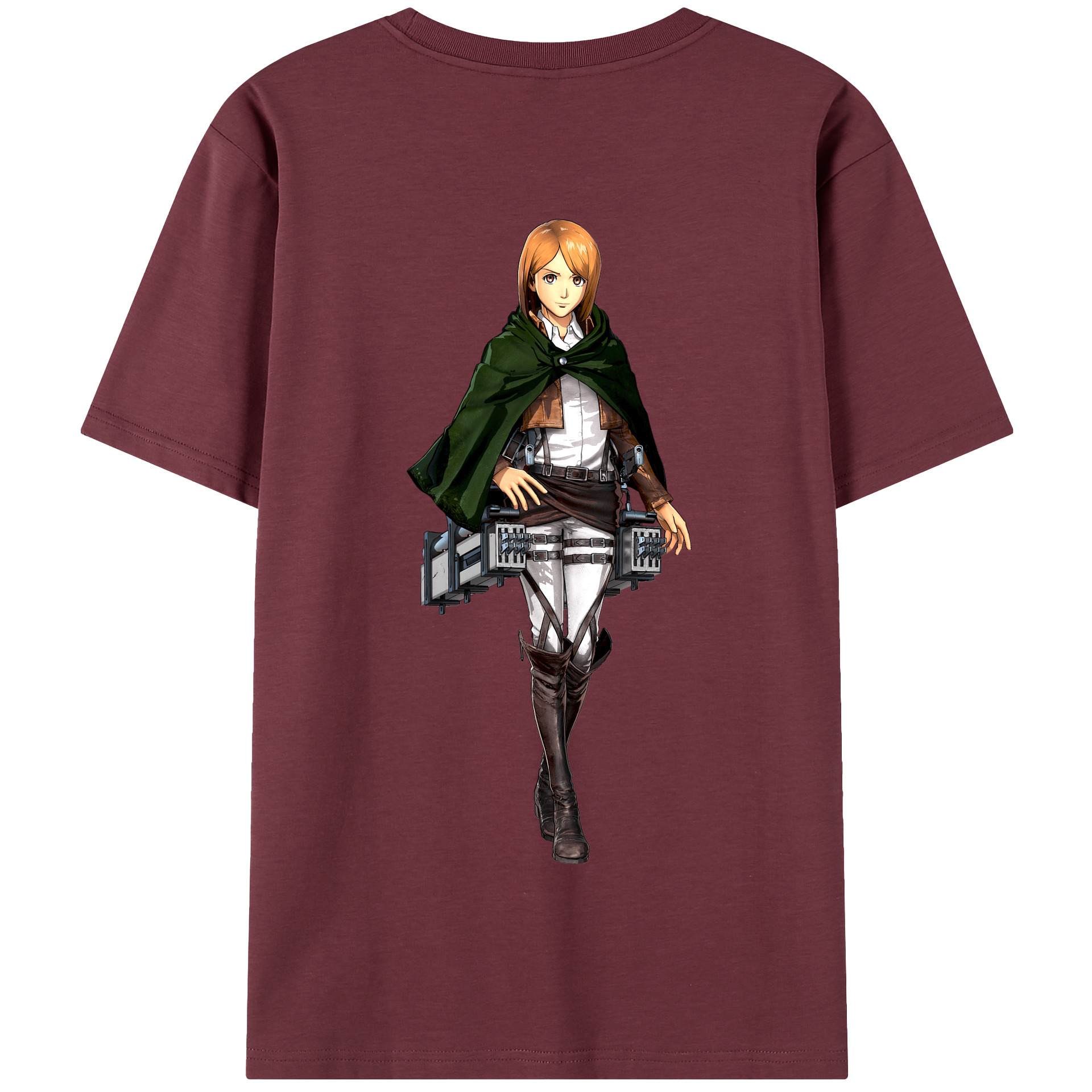 （画像用） 進撃の巨人 ペトラ·ラル Attack on Titan Petra Rall 綿100％半袖Tシャツ（背面プリント）